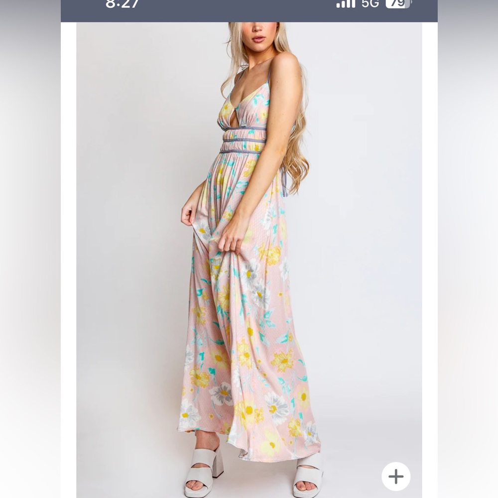 Wisteria maxi dress